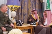 فرمانده تروریست‌های آمریکایی با شاه عربستان دیدار کرد + عکس