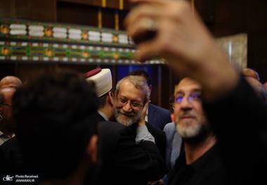 نشست علی لاریجانی با نخبگان و شخصیت‌های لبنانی و فلسطینی در بیروت / گزارش تصویری