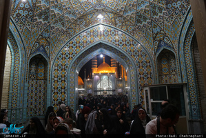مراسم تحویل سال نو در حرم مطهر حضرت معصومه(س)