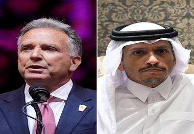 گفتگوی  وزیر خارجه قطر با هیئت آمریکایی در دوحه