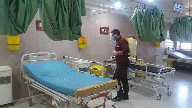 آماده سازی ۱۷ تخت استاندارد برای بیماران مبتلا به کرونا در بیمارستان ارتش