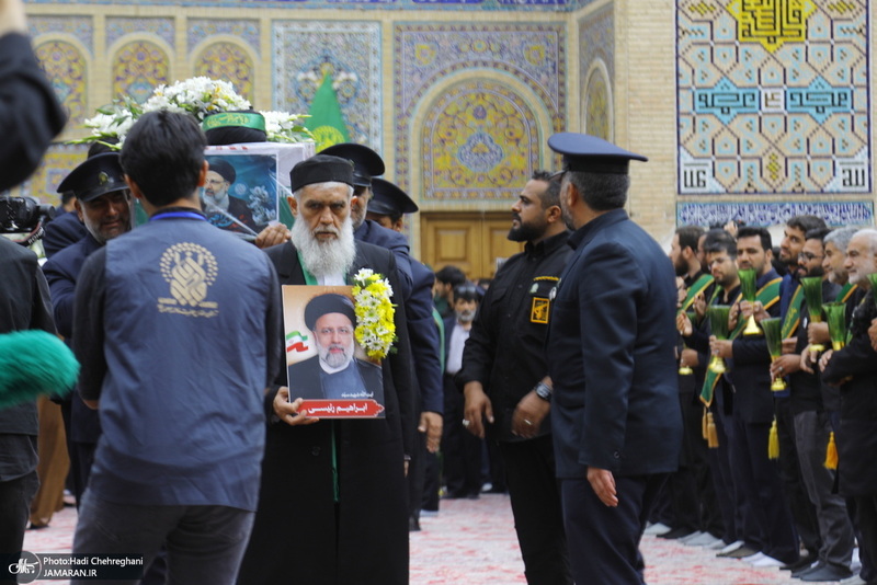 تشییع باشکوه پیکر رئیس جمهوری و یارانش در قم - 2