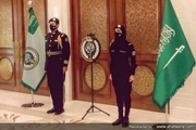 یک زن محافظ پادشاه عربستان شد + عکس