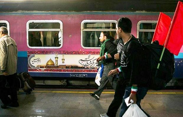 انتقال زائرین کربلا با قطار مشهد - اهواز تا مرز شلمچه