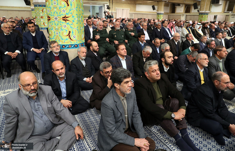 دیدار مسئولان نظام و سفرای کشورهای اسلامی با رهبر معظم انقلاب