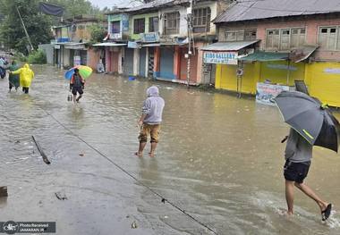 تصاویری از منطقه سیل‌زده در کشمیر هند