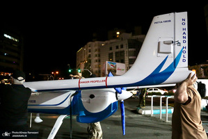 نصب و استقرار پهباد مهاجر 6 در سه راه قیطریه