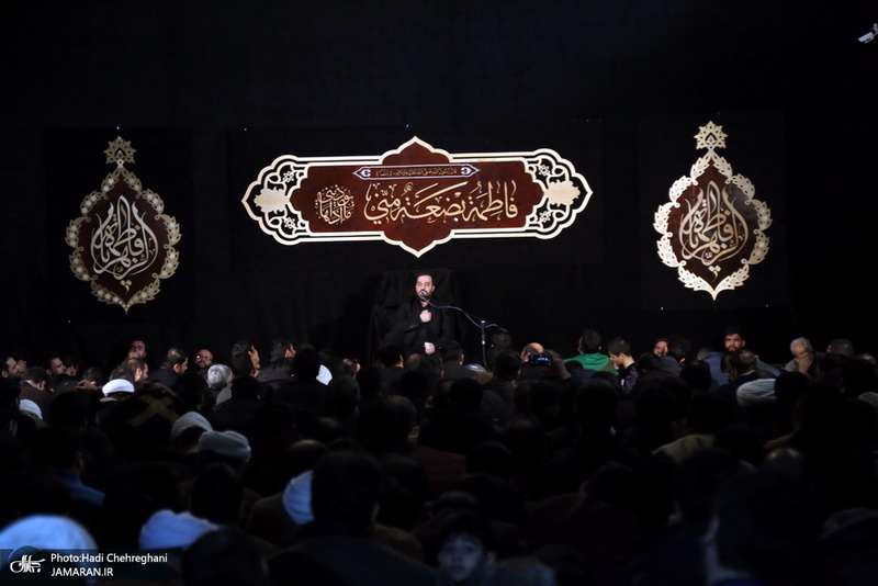 دسته عزاداری روز شهادت حضرت زهرا(س) با حضور آیت الله العظمی وحید خراسانی