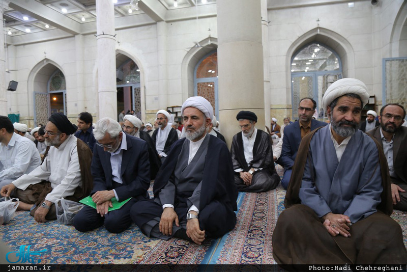 مراسم بزرگداشت هفتمین روز ارتحال مرحوم حجت‌الاسلام و المسلمین احمد احمدی در مسجد اعظم قم