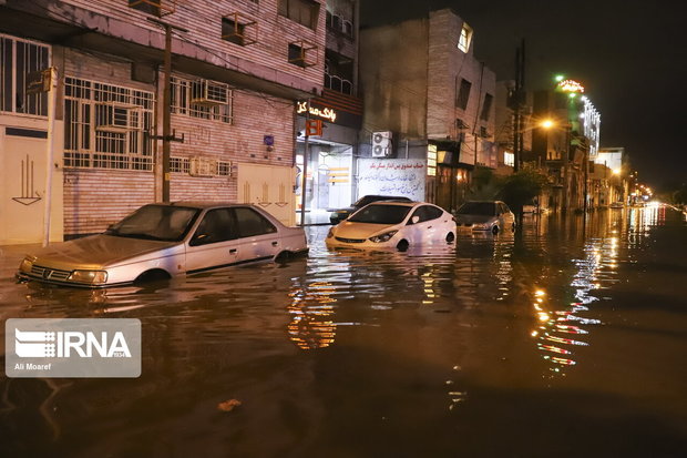 استاندار:آمادگی دستگاهها در خوزستان متناسب با میزان بارش‌ها نبود