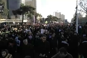 ویدئویی از حضور میلیون ها تهرانی در مراسم تشییع سردار شهید حاج قاسم سلیمانی