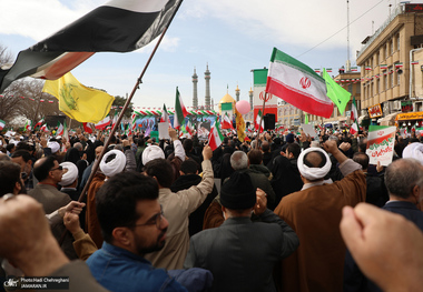 راهپیمایی 22 بهمن در قم 