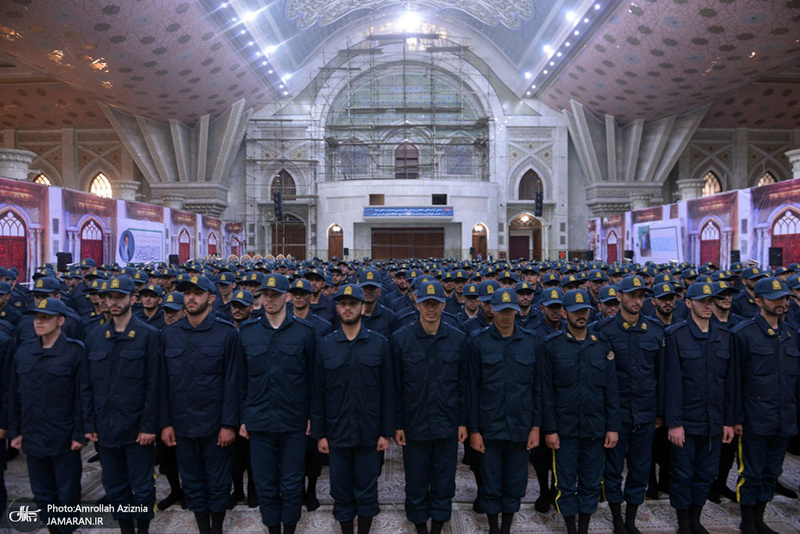 تجدید میثاق دانشجویان دانشگاه علوم انتظامی با آرمان های حضرت امام(س)