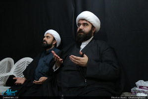 مجلس عزادارى شهادت حضرت صديقه طاهره(س) در بیت آيت الله دوستى زنجانى