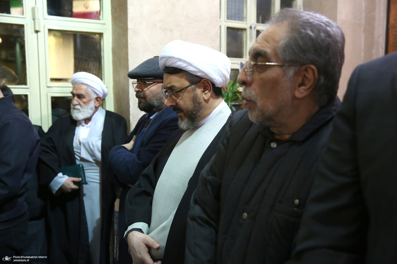مراسم سالگرد رحلت آیت‌الله سید محمد موسوی بجنوردی در حسینیه جماران  -1