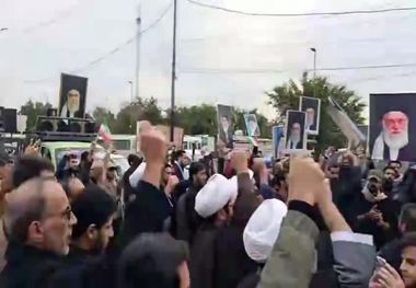 تظاهرات حمایت از ایران و مقام معظم رهبری در بغداد + فیلم