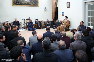 مجلس عزاداری سالروز شهادت حضرت امام جعفر صادق (ع) با حضور رهبر معظم انقلاب