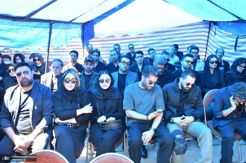 مراسم چهلمین روز درگذشت حمید هیراد در بهشت زهرا