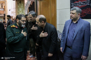 مراسم سالگرد شهادت سپهبد شهید محمد باقری، همسر و فرزند ایشان