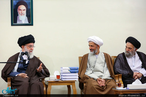 دیدار دست‌اندرکاران همایش نکوداشت حکیم آقاعلی مدرس زنوزی با رهبر معظم انقلاب