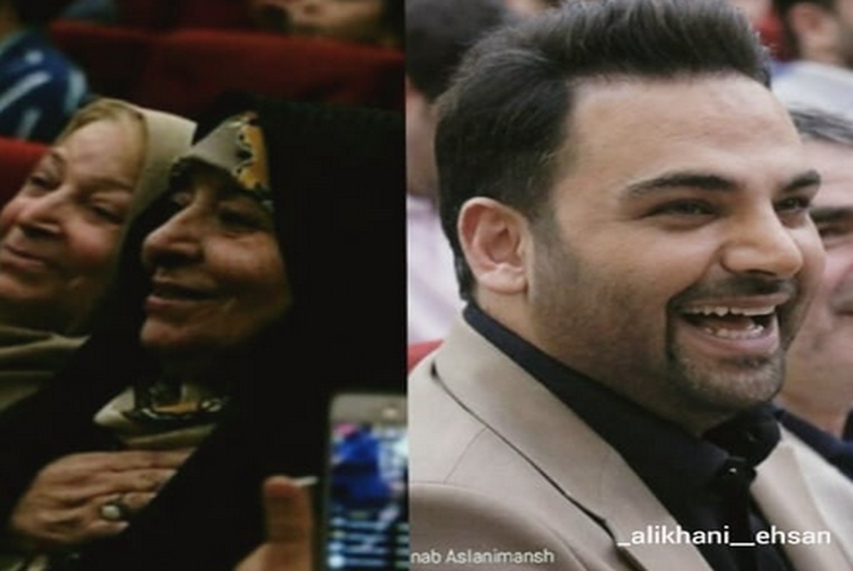 مادر احسان علیخانی در مراسم تجلیل از عوامل ماه عسل+ عکس