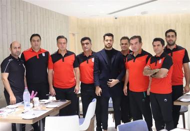 حضور پورعلى‌گنجى در اردوى تیم فوتبال امید + عکس
