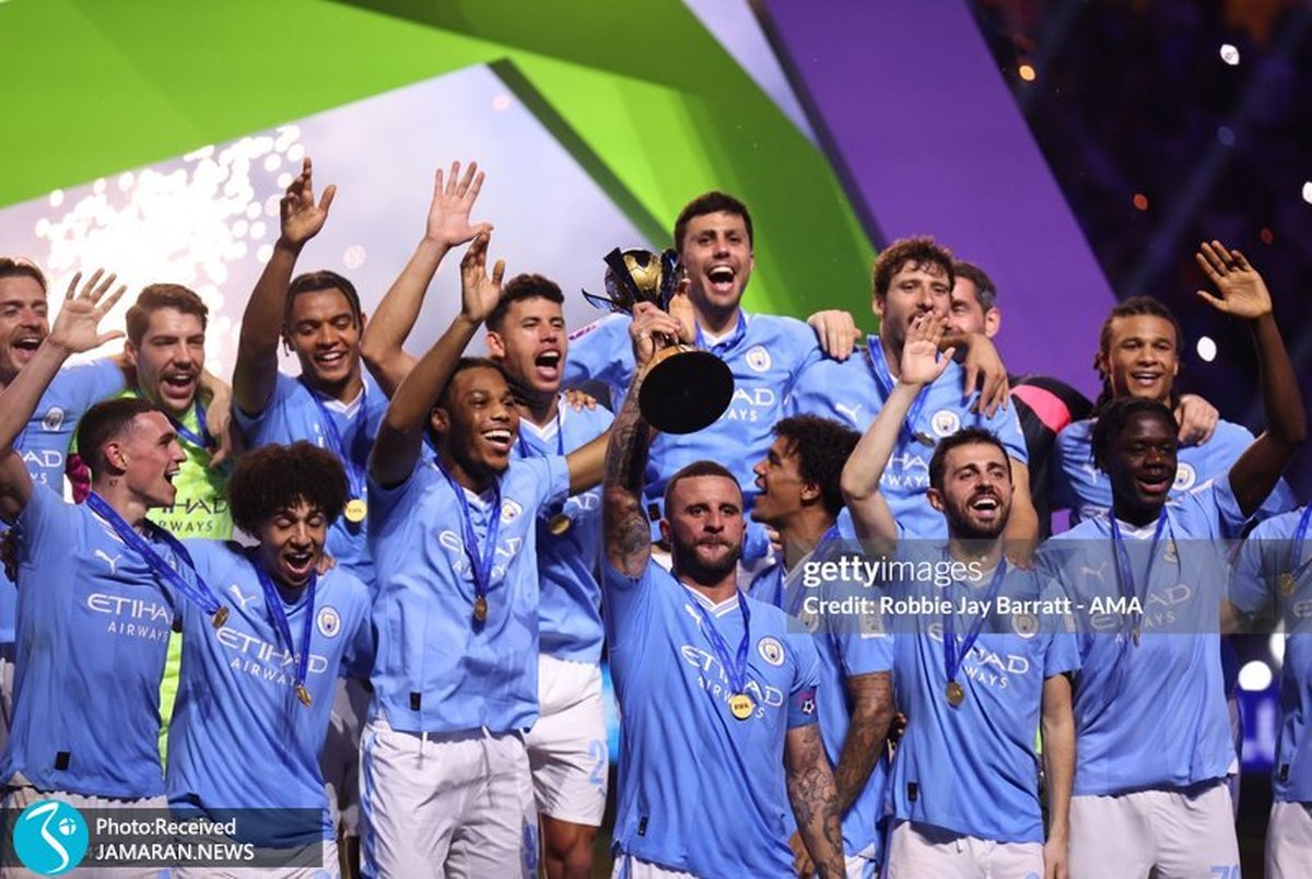 عکس و ویدیو| اهدای جام و مدال جام باشگاه های جهان به منچسترسیتی