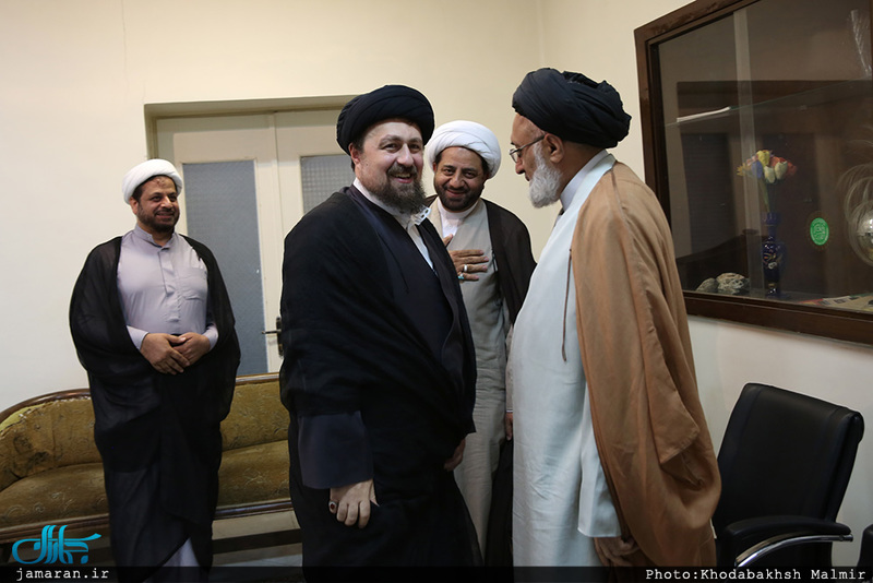 دیدار جمعی از اعضای مجلس علمای شیعه اروپاه با سید حسن خمینی 