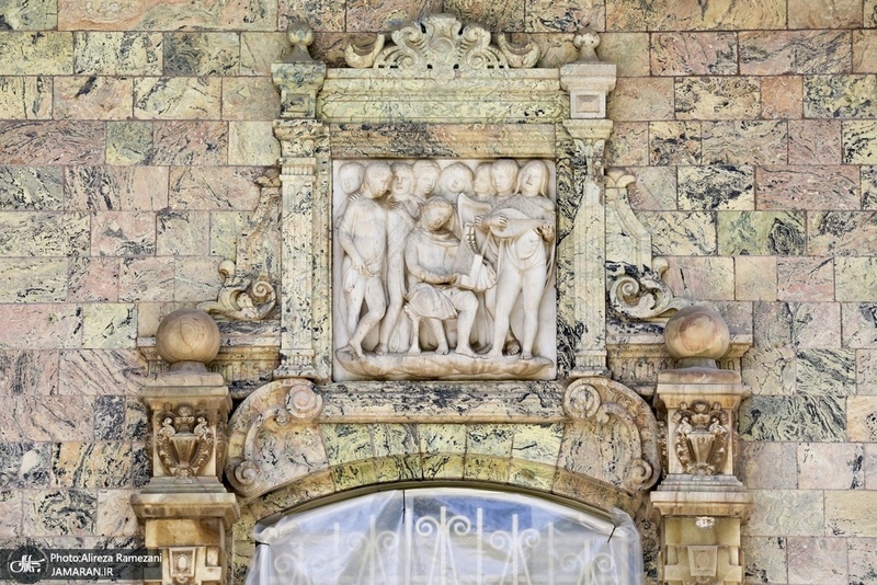 خسارات برجاى مانده از جنگ رمضان در كاخ سعد آباد