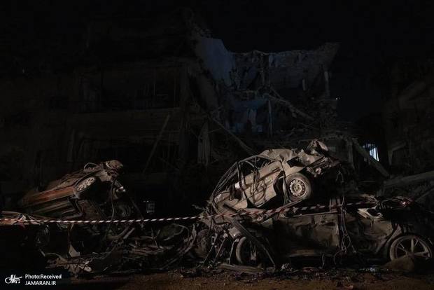 تصاویری از خسارات گسترده ناشی از حمله موشکی قدرتمند بالستیک ایران به تل آویو