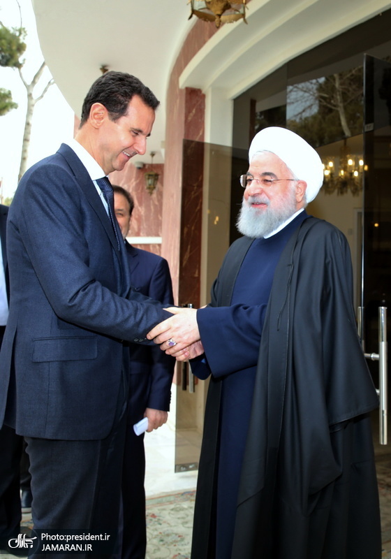 دیدار رییس جمهور سوریه با حسن روحانی