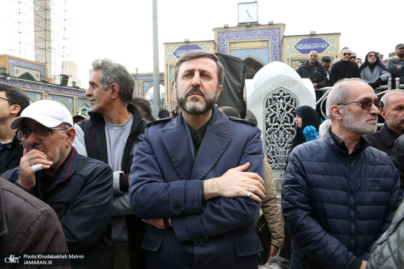 مراسم تشييع شهيد درياسالار علی شمخانی در امام زاده صالح (ع)