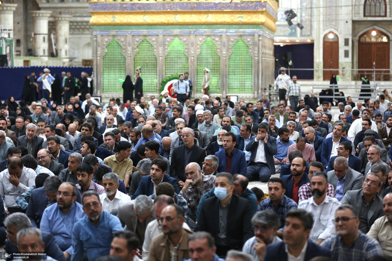 مراسم تجدیدمیثاق دانشگاهیان با آرمان‌های امام خمینی (س)