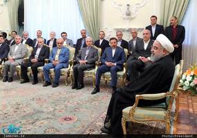 دکتر روحانی در دیدار عیدانه جمعی از وزرا،استانداران و مدیران دستگاههای اجرایی