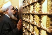 روحانی مسجد کوفه را در شرق نجف زیارت کرد
