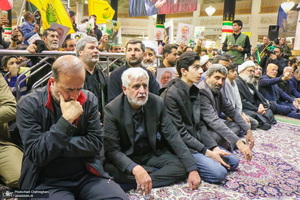 مراسم استقبال و وداع با پیکر مطهر شهید علی لاریجانی در قم