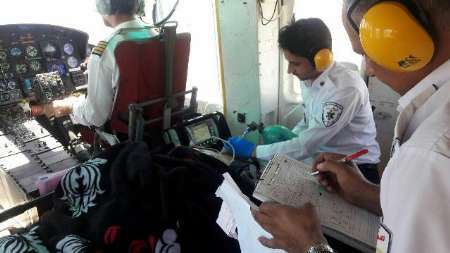 انتقال هوایی بیمار سکته مغزی به بیمارستان در البرز