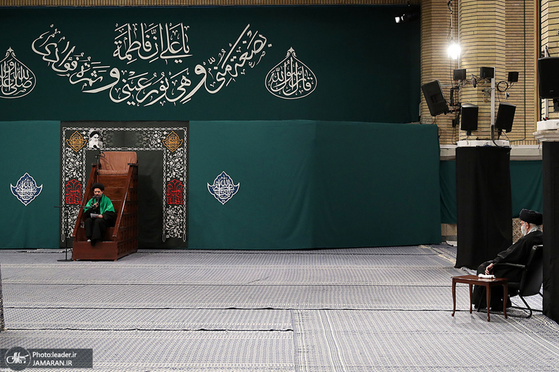 عزاداری شب شهادت حضرت زهرا (س) در حسینیه امام خمینی(ره)