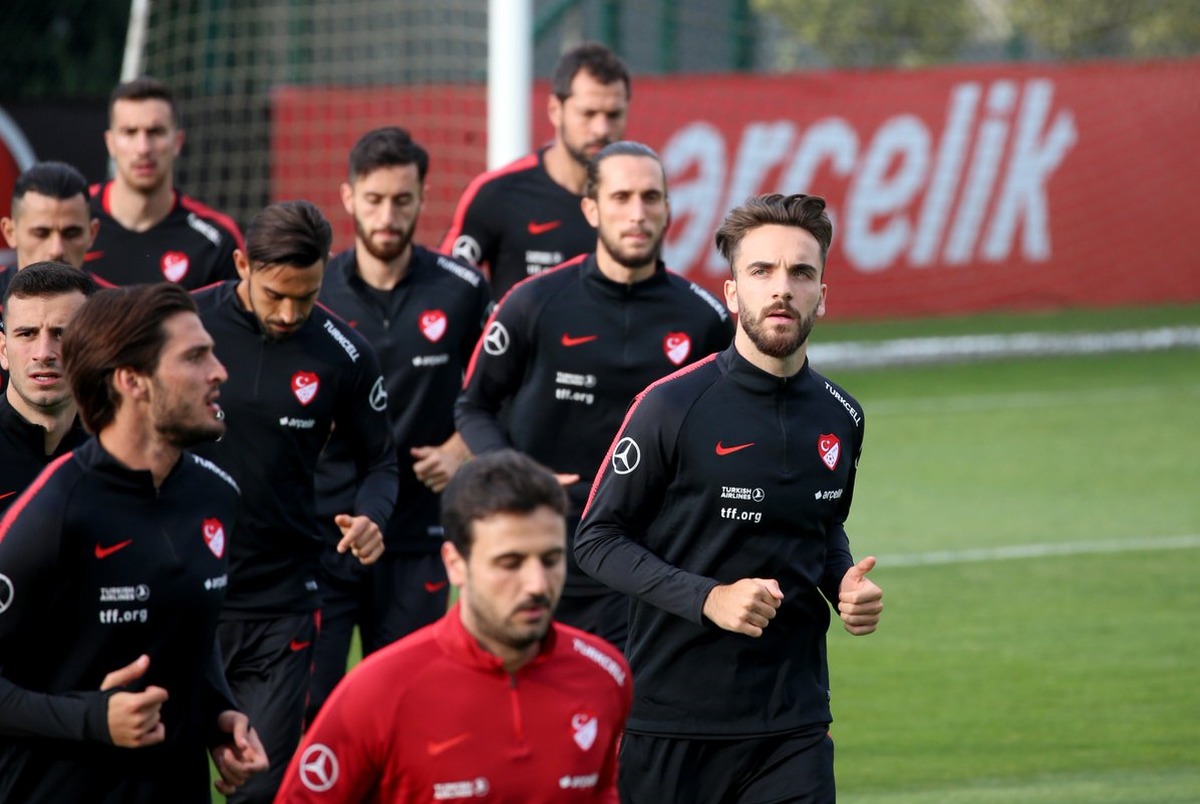 تصاویری از تمرین تیم ملی ترکیه پیش از دیدار با ایران