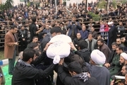 پیکر شهید گمنام دفاع مقدس در آستارا تشییع شد