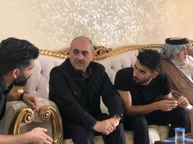 گرشاسبی در مراسم ختم مادر بشاررسن+ عکس
