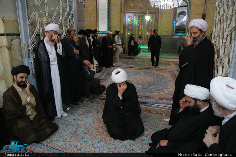 مراسم چهلم آیت الله حاج نصرالله شاه آبادی(ره) در مسجد اعظم قم