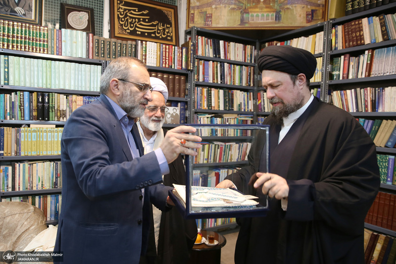 دیدار دست اندرکاران هفته فرهنگی بر استان آفتاب با سید حسن خمینی