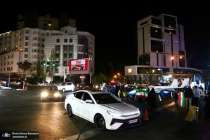 نصب و استقرار پهباد مهاجر 6 در سه راه قیطریه