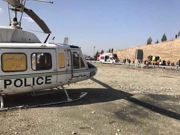 وقوع تصادف زنجیره‌ای در اتوبان مشهد/ ۲۰ مصدوم به بیمارستان منتقل شدند