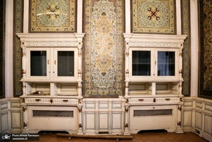 خسارات برجاى مانده از جنگ رمضان در كاخ سعد آباد