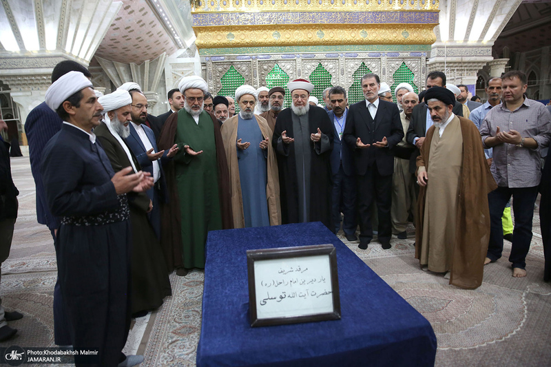 تجدید میثاق میهمانان سی و ششمین کنفرانس بین المللی وحدت اسلامی‎‎ با آرمان های امام خمینی (س)