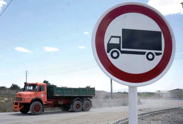 تردد کامیون در محور آسیایی خراسان شمالی ممنوع است