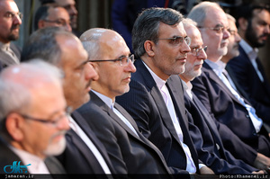 دیدار وزیر امور خارجه، سفیران و مسئولان نمایندگی‌های ایران در خارج از کشور با رهبر معظم انقلاب