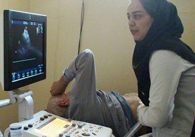 دستگاه اکوکاردیوگرافی دربیمارستان زینبیه خورموج بوشهر راه اندازی شد